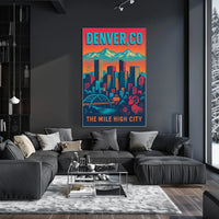 Denver, CO The Mile High City Poster