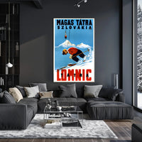 Skiing in the High Tatras Poster PosterGoat