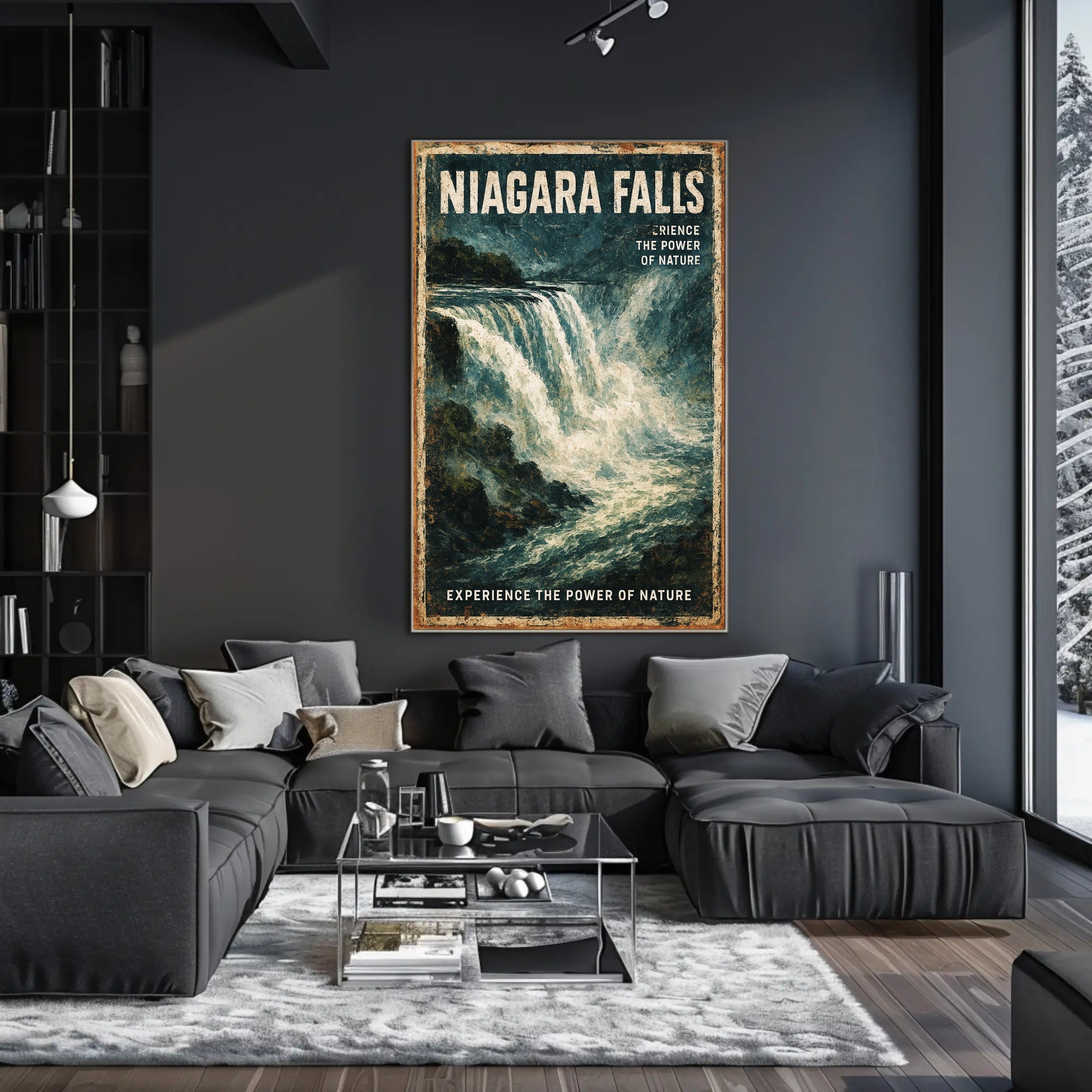 Niagara Falls The Power of Nature Poster PosterGoat