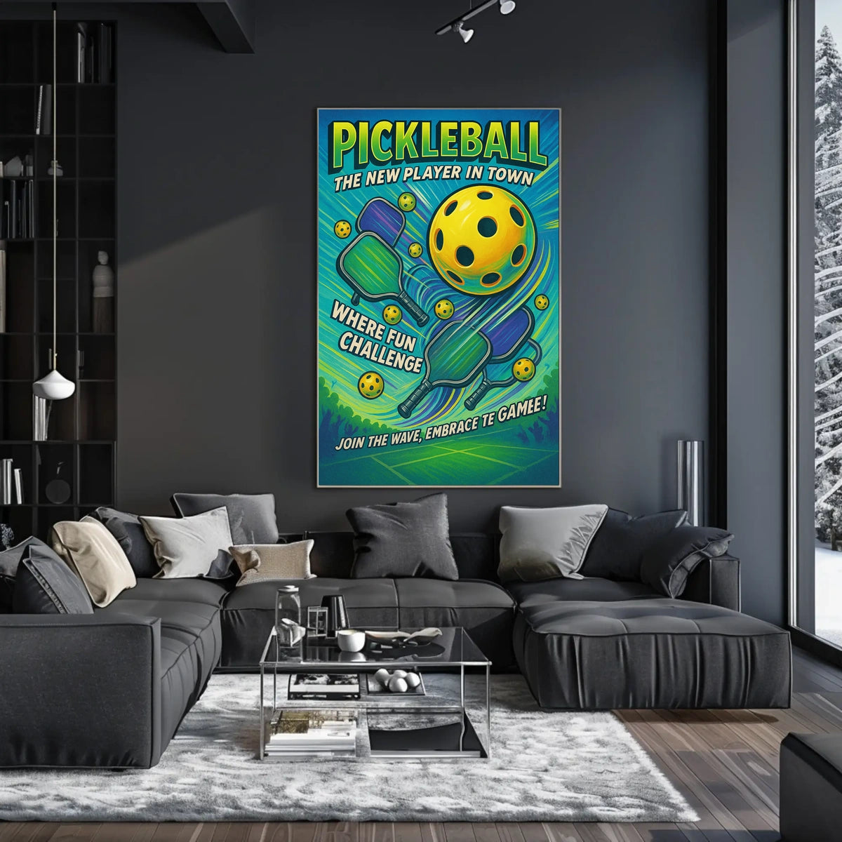 Pickleball The New Player in Town Poster