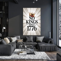 No Kings Since 1776 Patriotic Poster