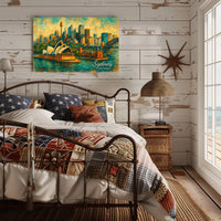 Sydney Skyline Art Poster