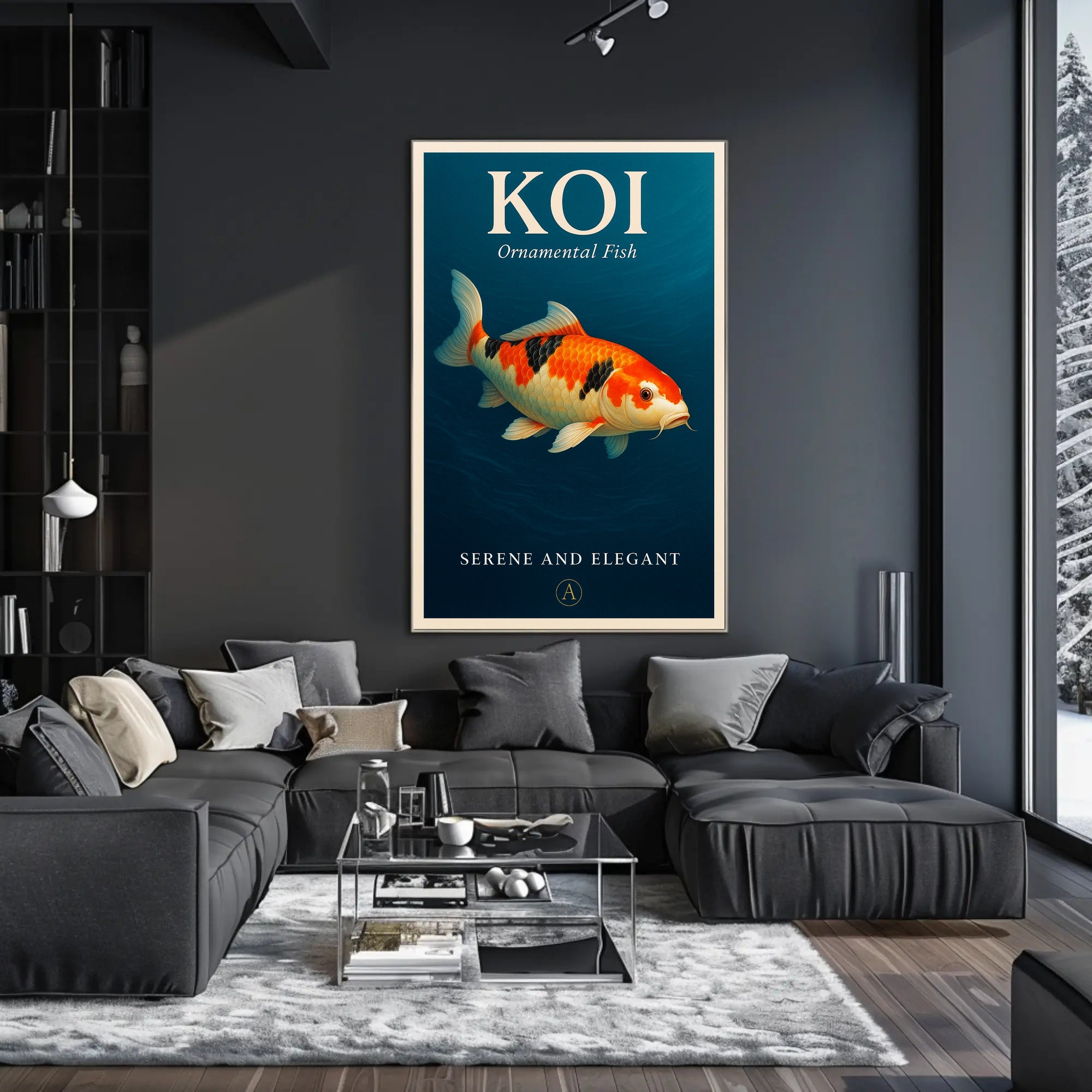 Koi Ornamental Fish Poster PosterGoat
