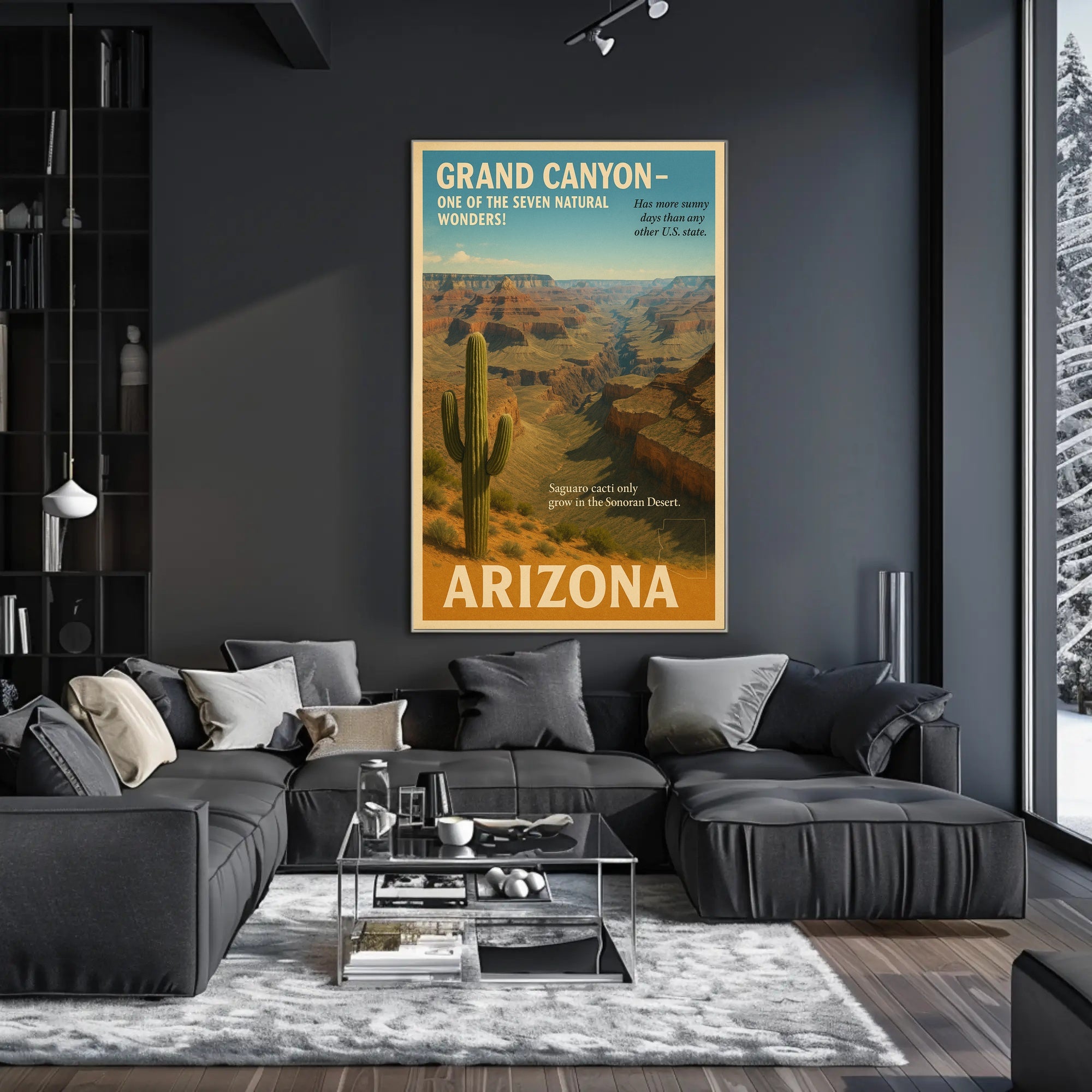 Discover Arizona - Land of the Grand Canyon Poster