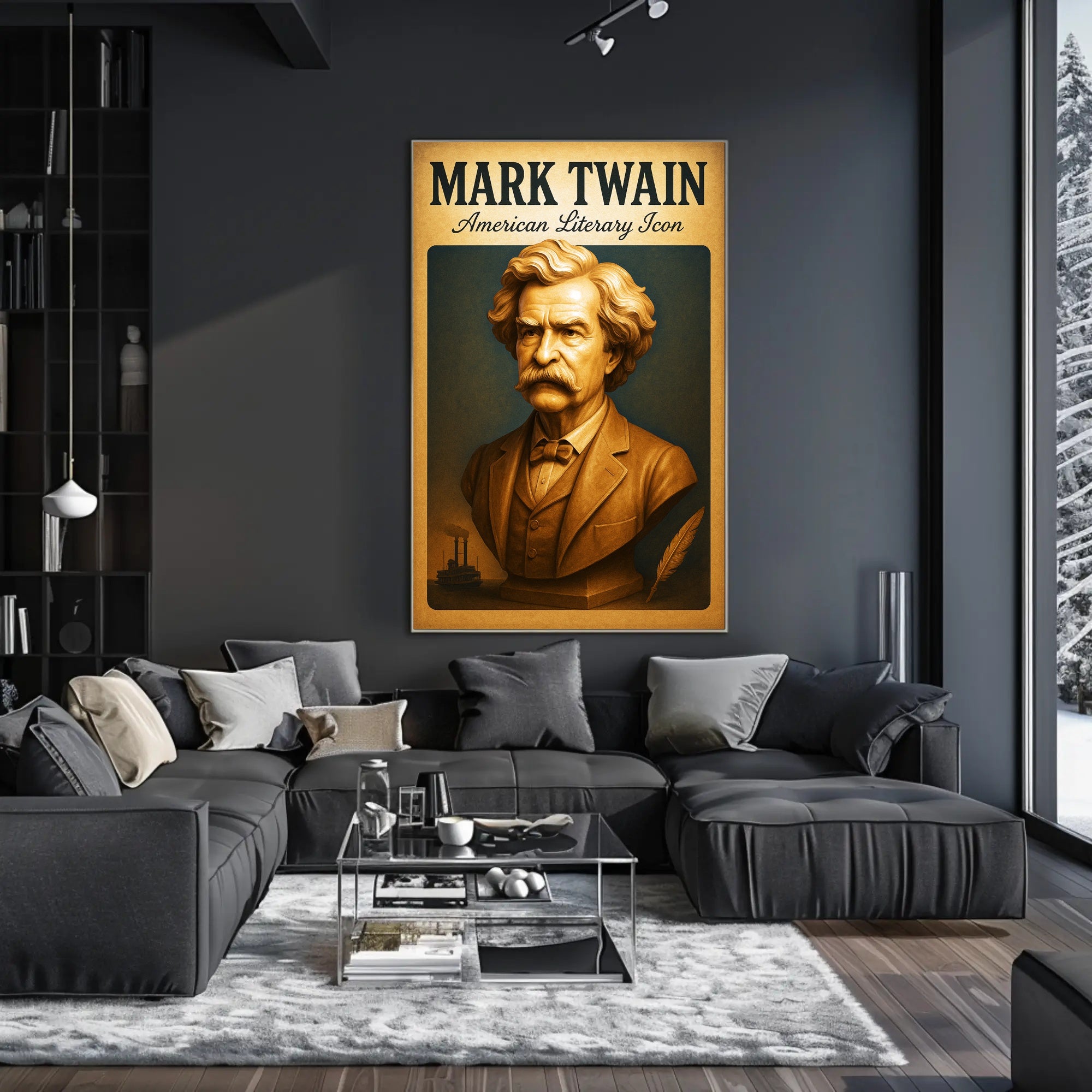 Mark Twain American Literary Icon Poster PosterGoat