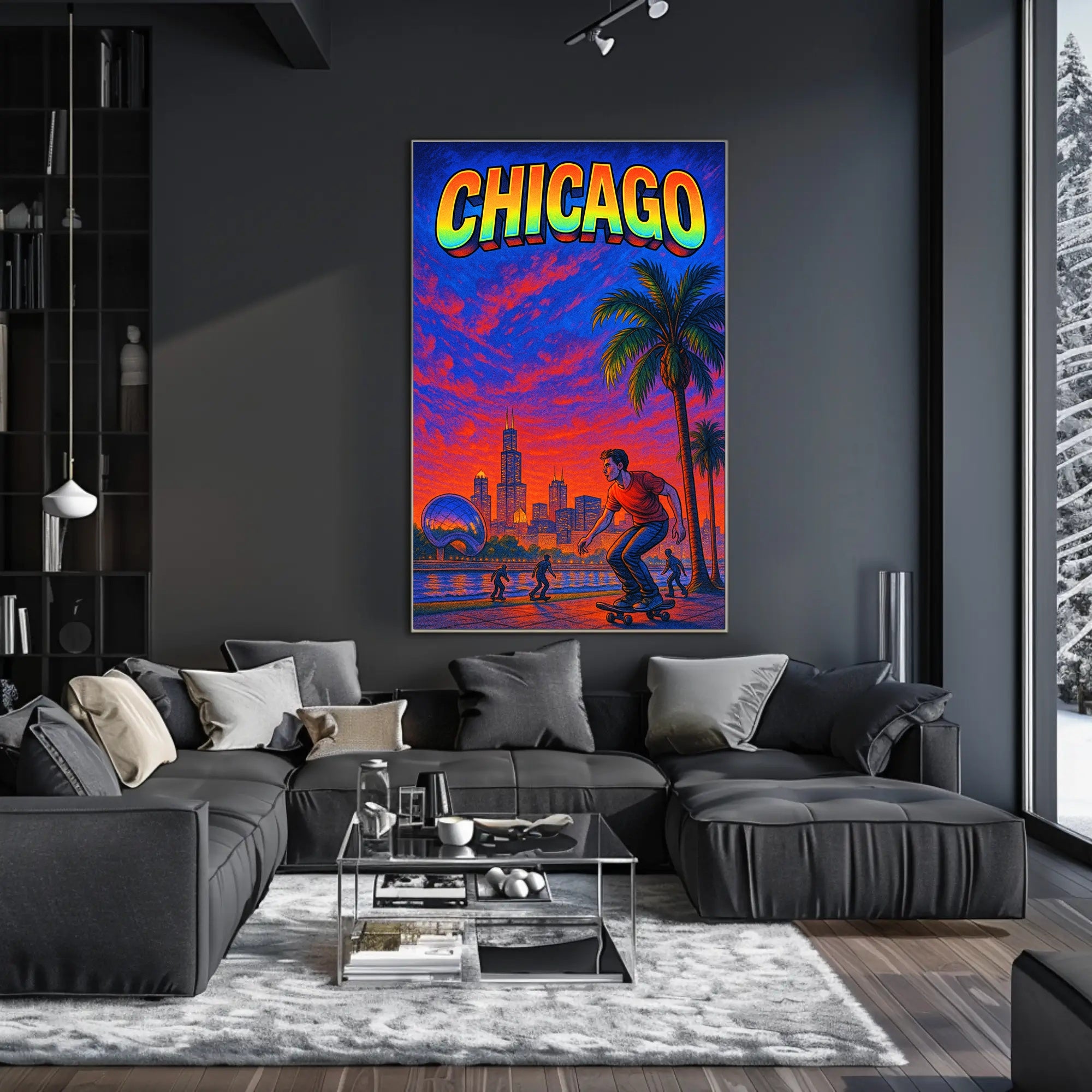 Chicago Vibes Poster PosterGoat