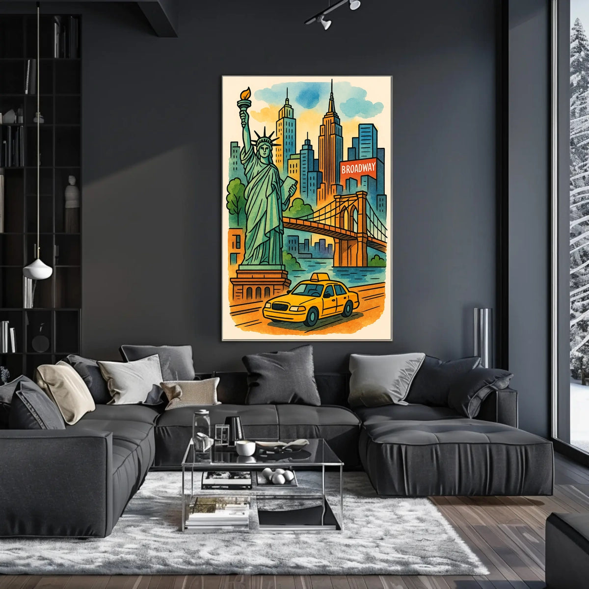 Discover New York City Iconic Landmarks Illustration