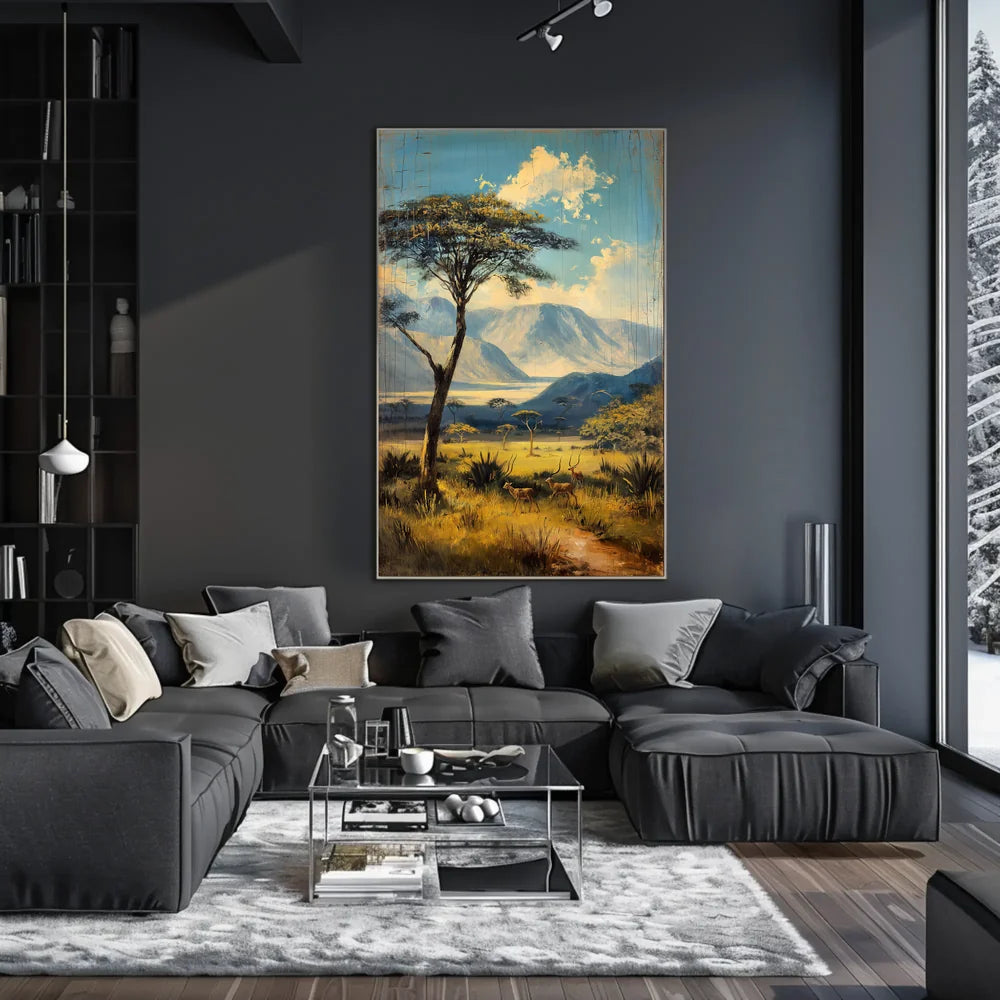 Vintage Architectural Landmarks Art Deco Poster