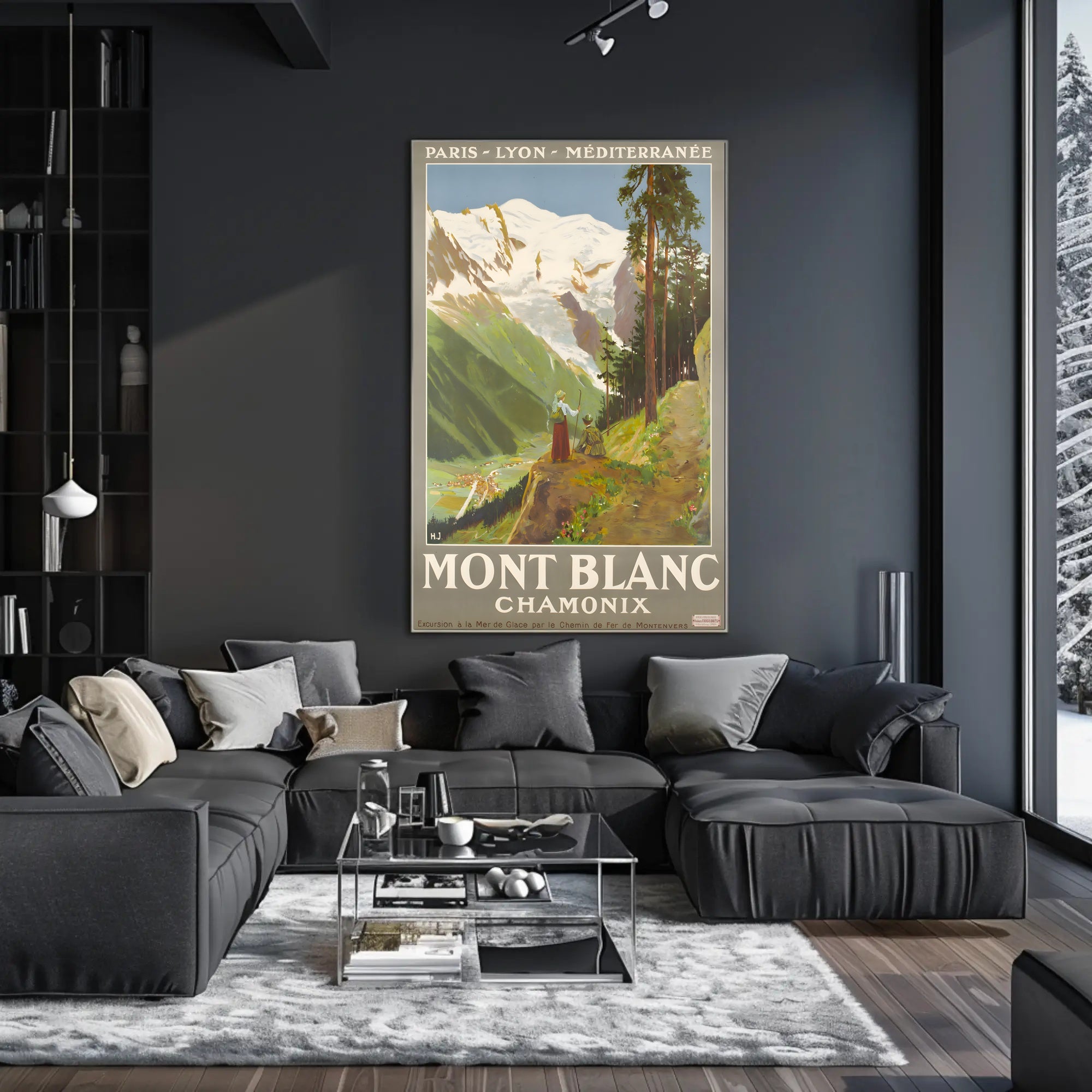 Mont Blanc Adventure Travel Poster PosterGoat