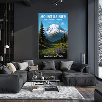 Mount Rainier National Park Poster PosterGoat