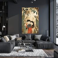 Vintage Adventure Landscape Art Deco Style Poster