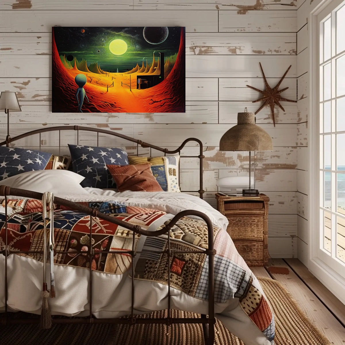 Alien Landscape Adventure Poster