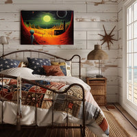 Alien Landscape Adventure Poster