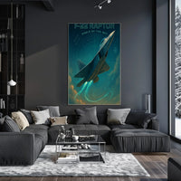 F22 Raptor Poster Eagle of the Sky for Aviation Enthusiasts