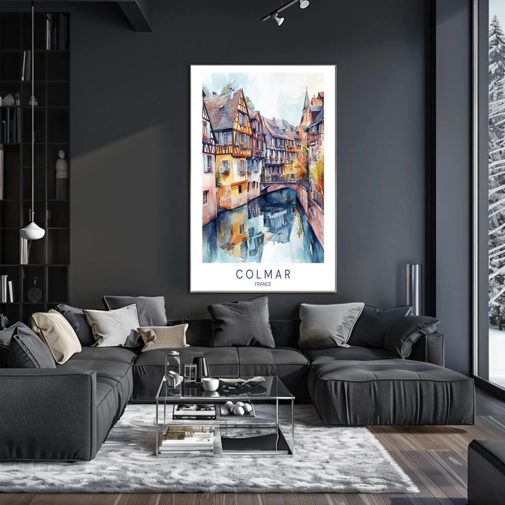 Colmar's Canal Charm Poster PosterGoat