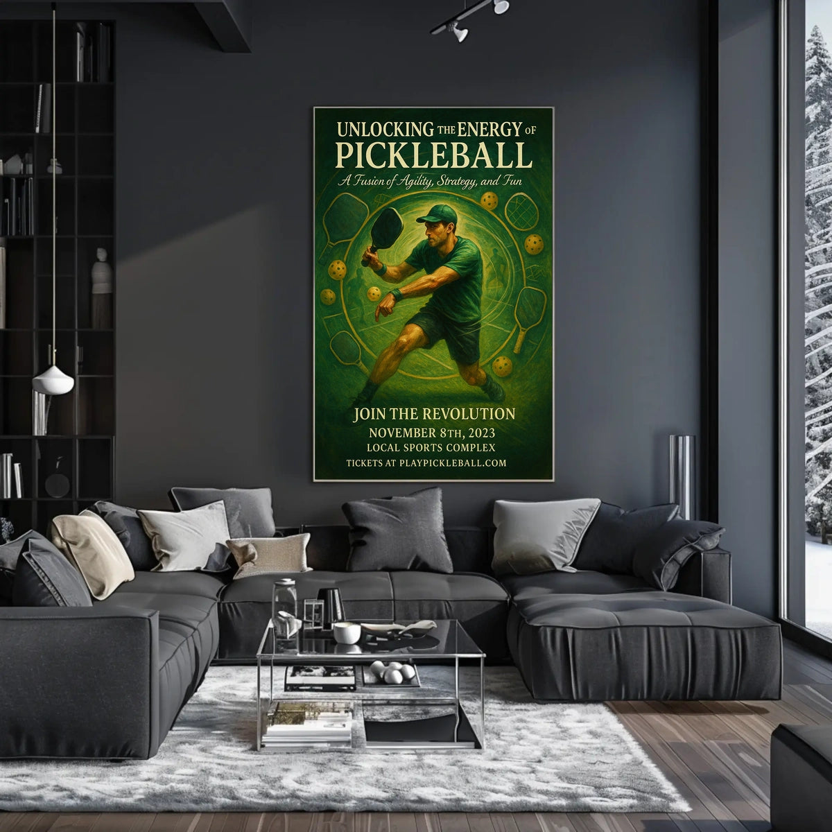 Unlocking the Energy of Pickleball Poster