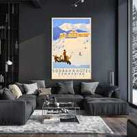 Semmering Ski Adventure Vintage Travel Poster PosterGoat