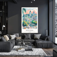Vibrant Montreal Poster PosterGoat