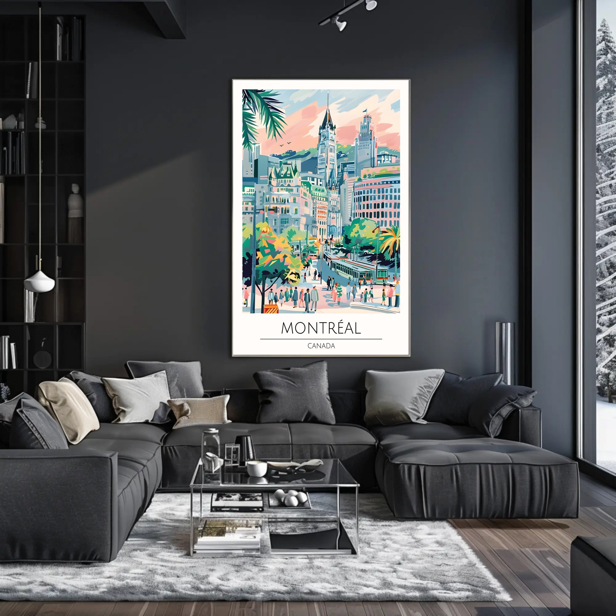 Vibrant Montreal Poster PosterGoat