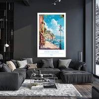 Portofino Seaside Village Travel Poster