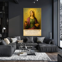 Saint Lucy of Syracuse Poster PosterGoat