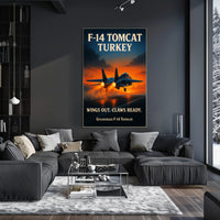 F-14 Tomcat Soaring High Poster PosterGoat