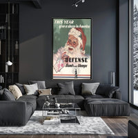 Santa Encourages Investment in America Poster PosterGoat