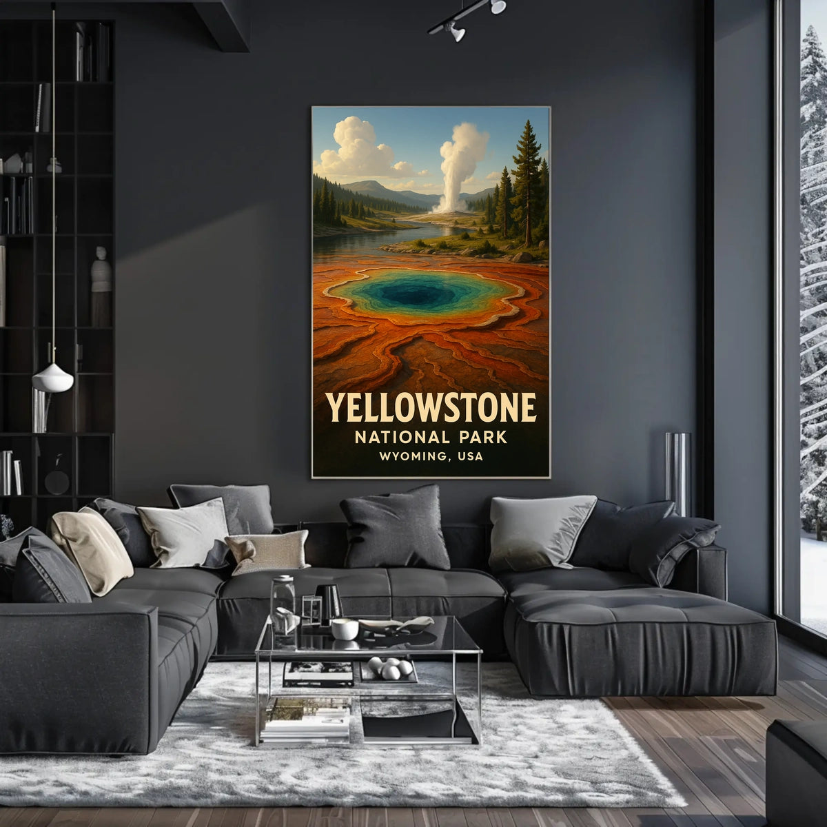 Yellowstone National Park Iconic Scenic Wilderness Inspired Nature Lovers Dream Poster