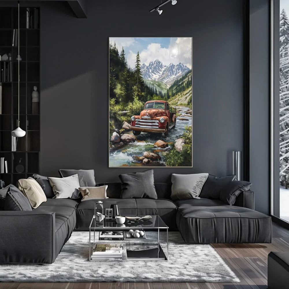 Futuristic Urban Sci-Fi Cityscape Poster