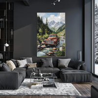 Futuristic Urban Sci-Fi Cityscape Poster