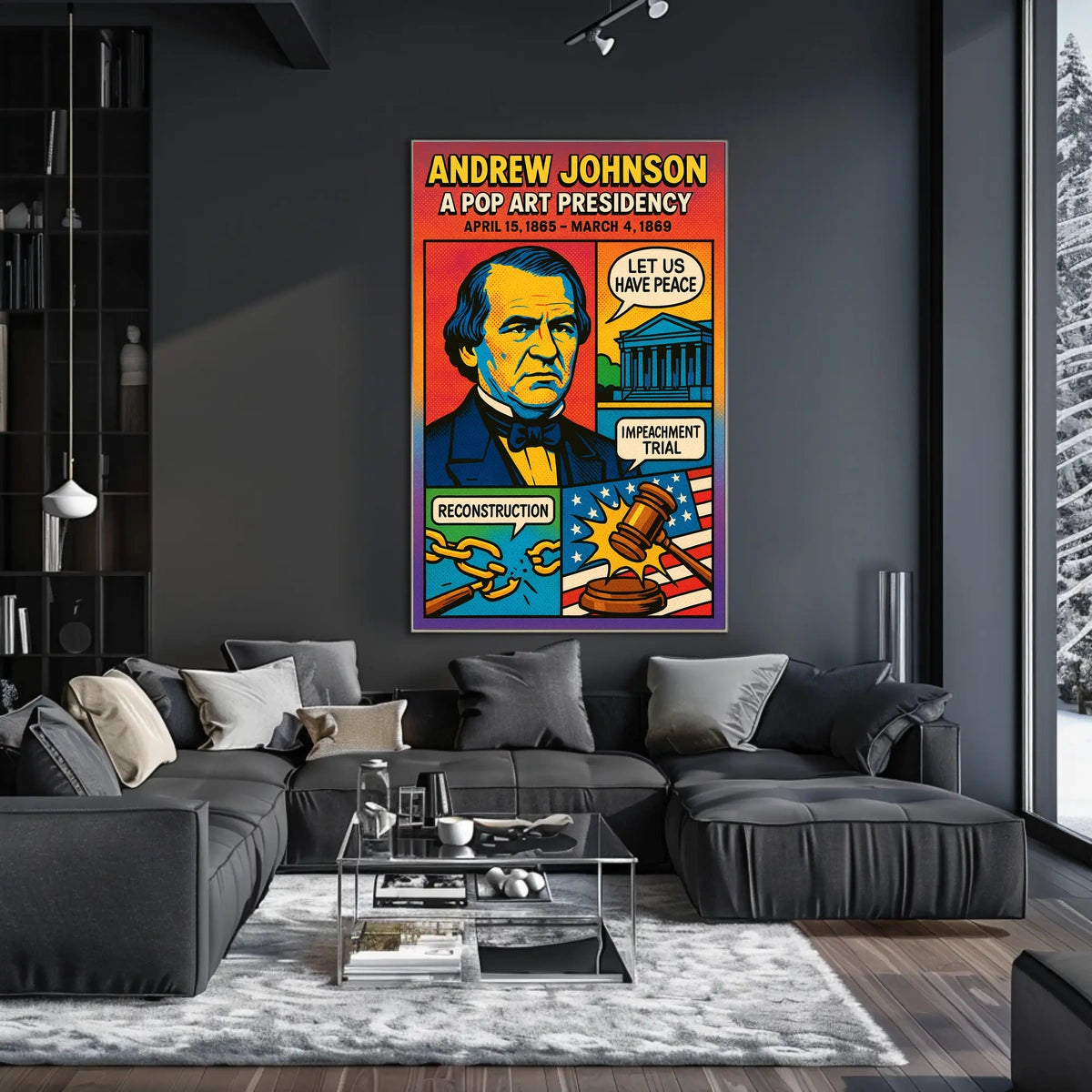 Andrew Johnson A Pop Art Presidency Poster