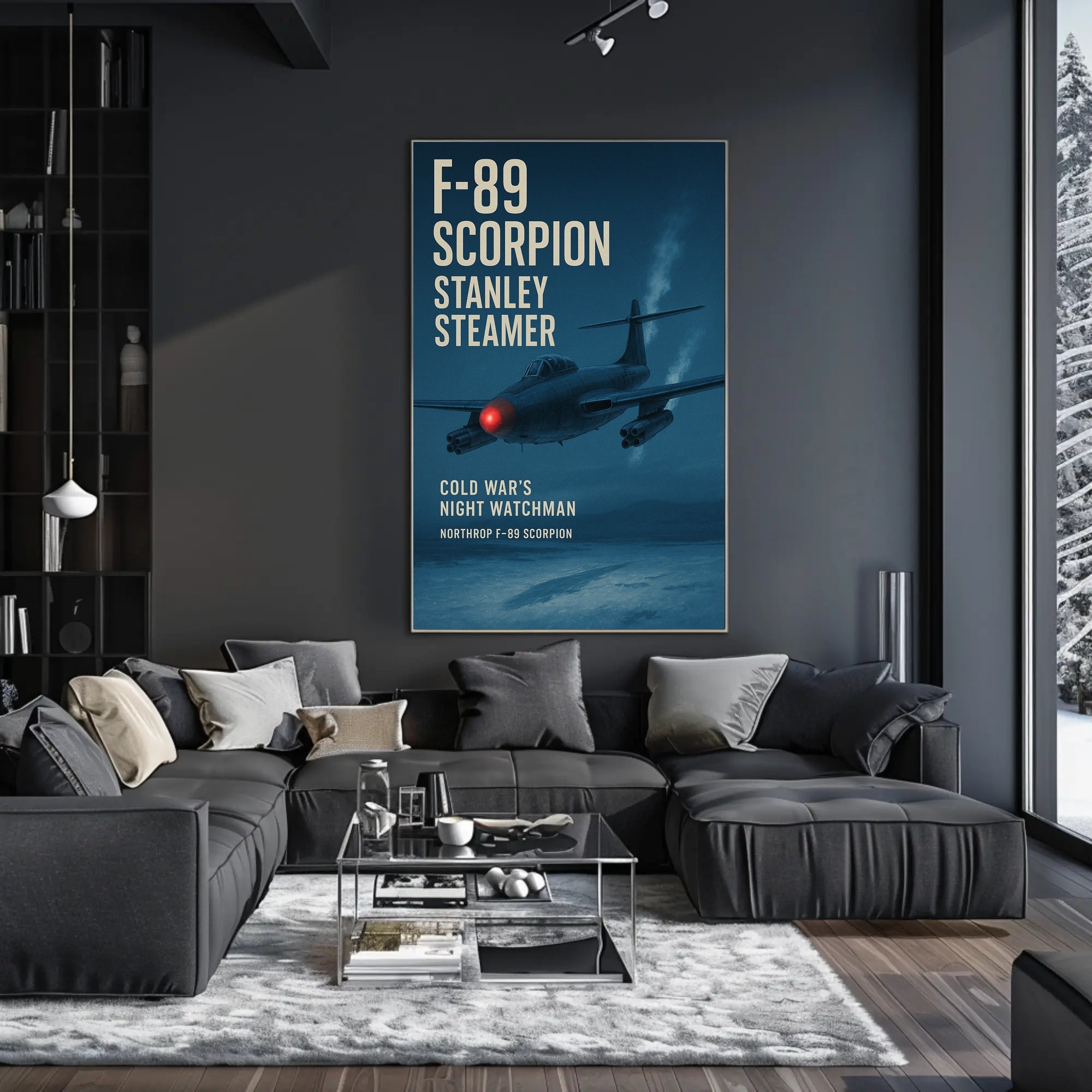 F-89 Scorpion Cold War Jet Art Print Military Poster