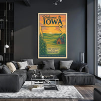 Welcome to Iowa The Heart of the Midwest Poster