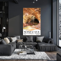 Wind Cave Watercolor Wall Art Poster