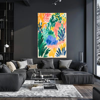 Vibrant Abstract Expressionism Poster for Artistic Home Decor