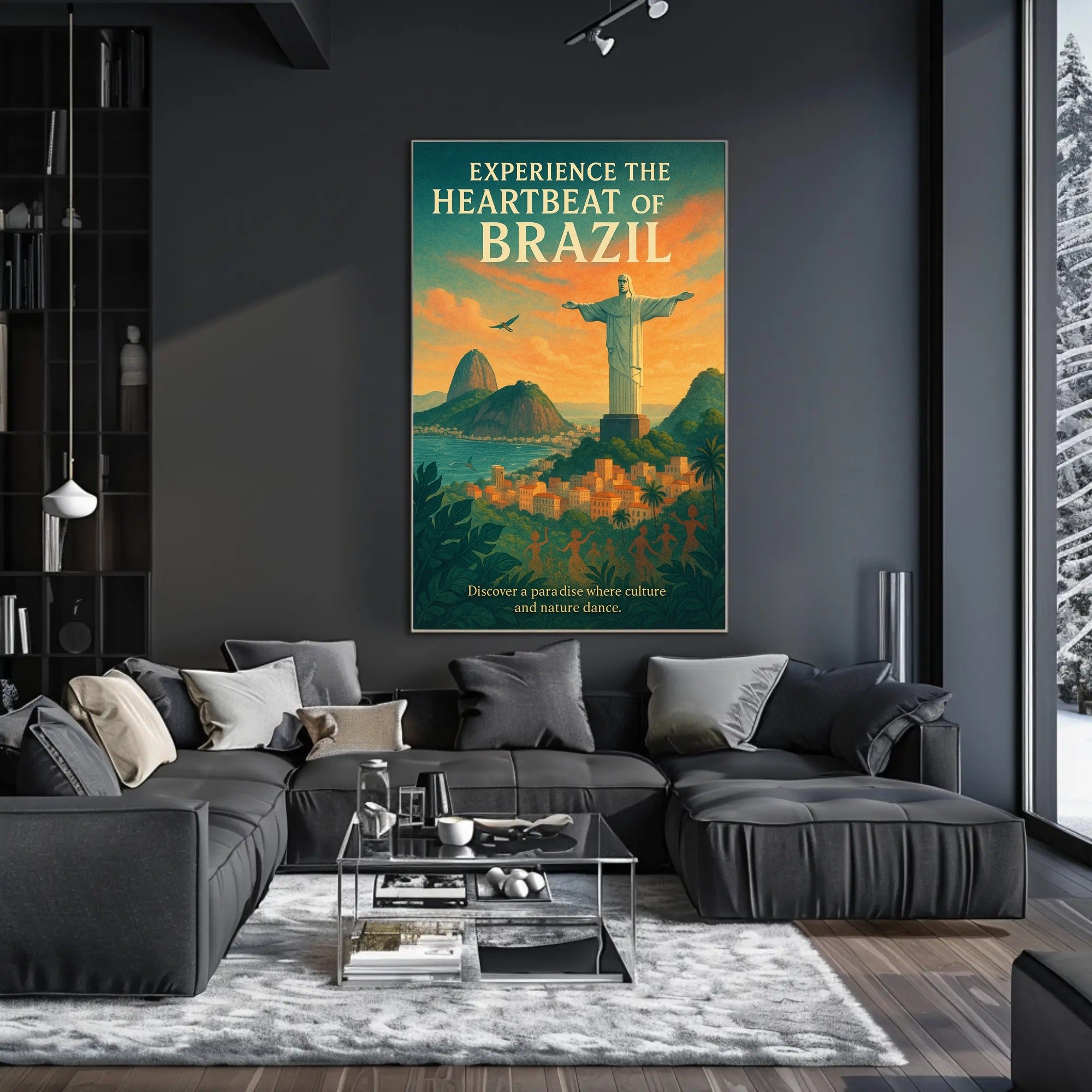 Experience The Heartbeat Of Brazil Poster