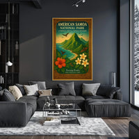 American Samoa National Park Scenic Vista Travel Poster
