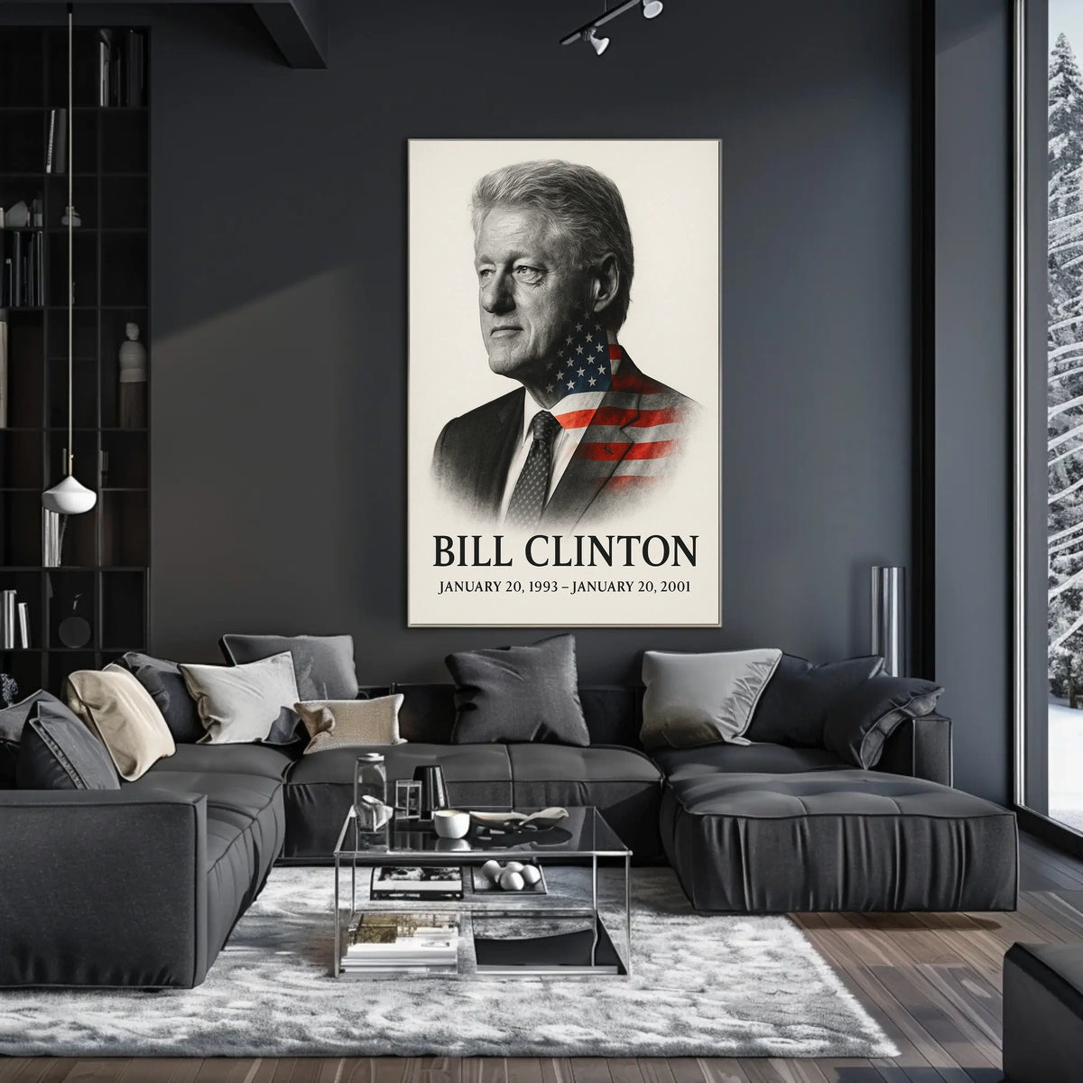 Bill Clinton 42nd President of the United States Reflections Poster