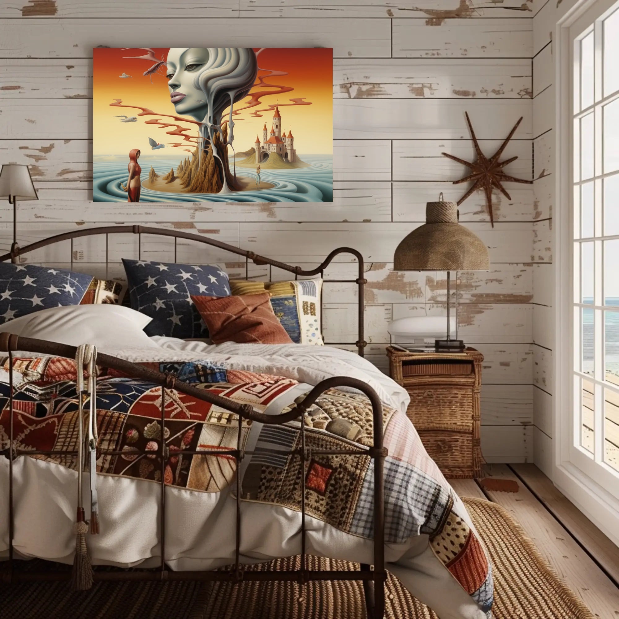 Dreamlike Surrealism Art Print Landscape in Fantasy or Mythology Poster