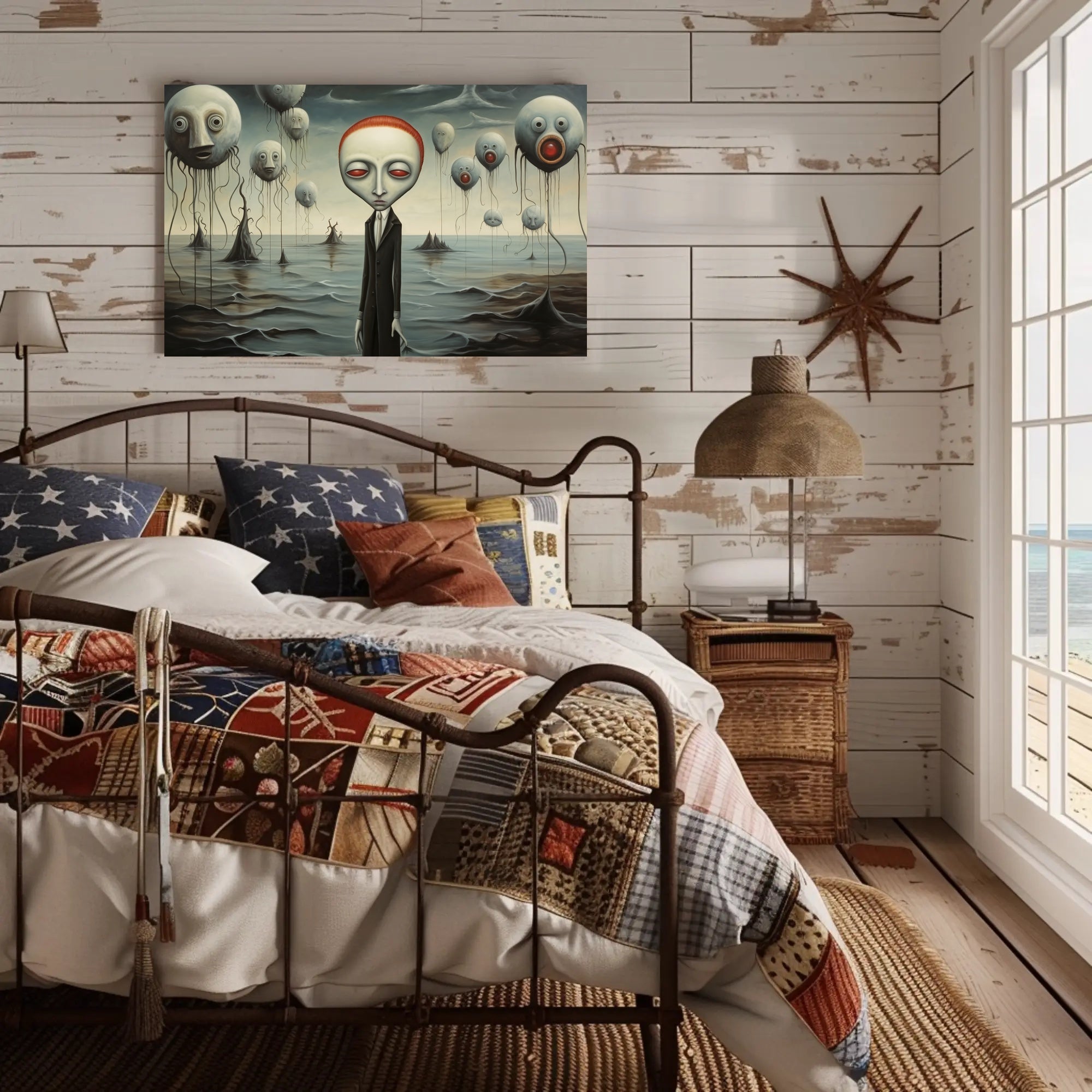 Eerie Surrealism: Dreamy Otherworldly Art Poster - Artistic Poster