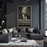 Donald Trump 47th President Scenic Patriotic Wall Art Decor Collector Quality Poster