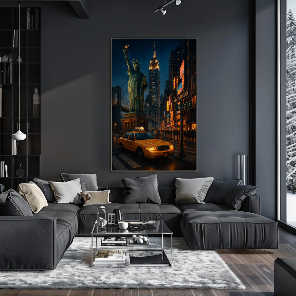 New York Nights Poster For NYC Lovers Timeless Cityscape
