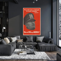 Mussolini's Provocation Poster PosterGoat