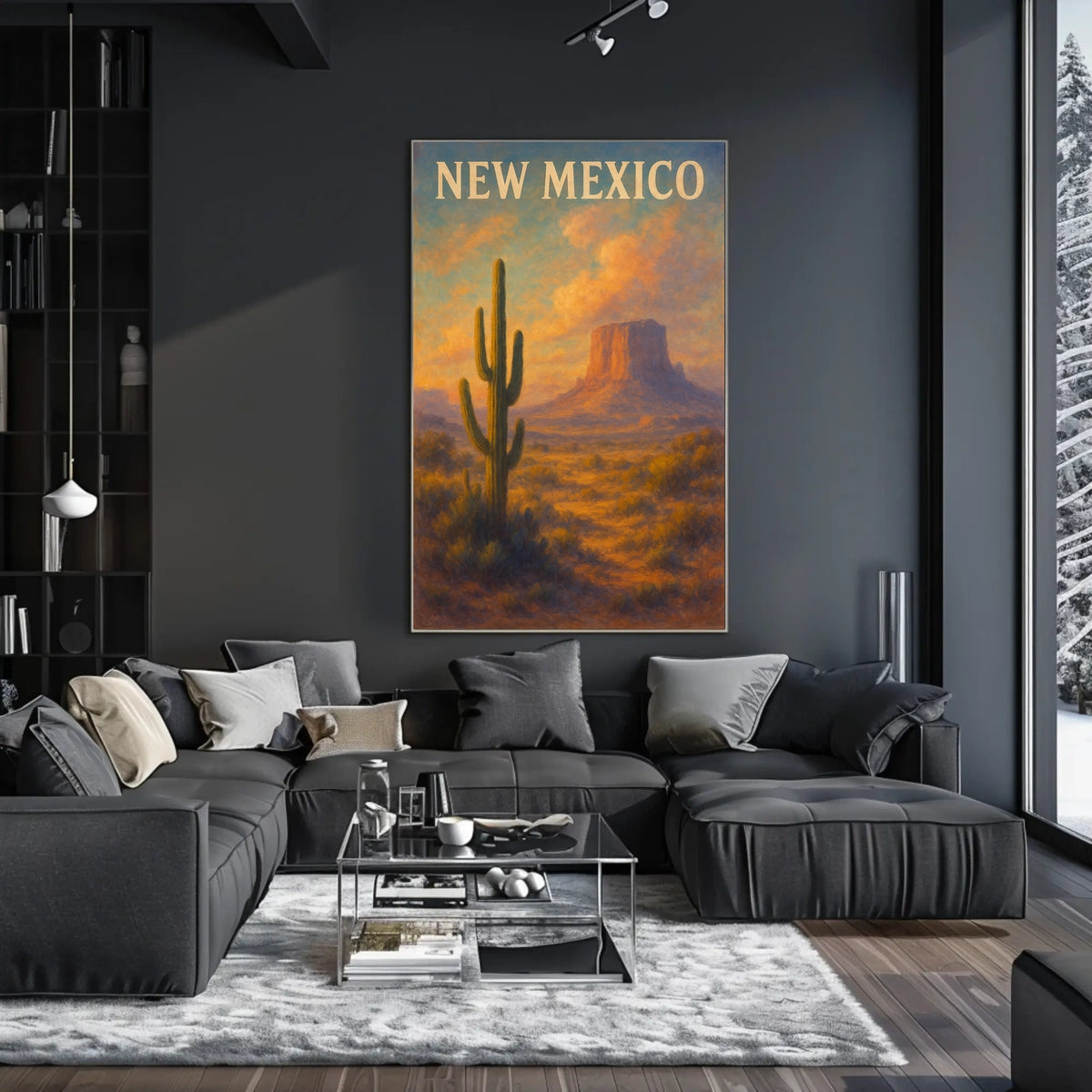 New Mexico Desert Landscape Poster