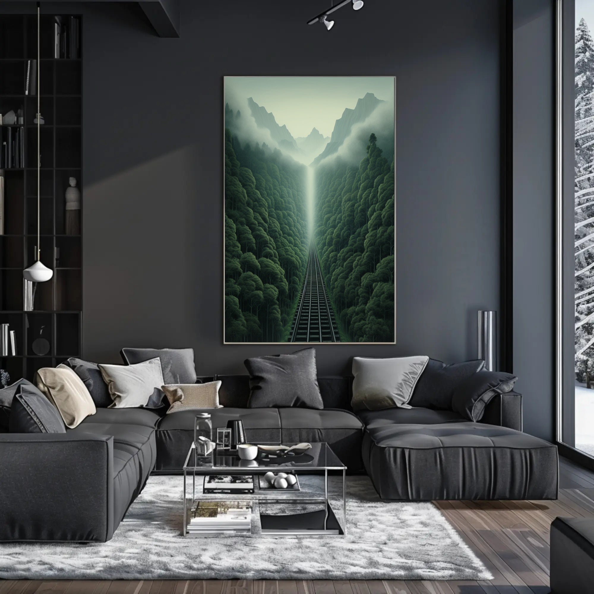 Journey Through The Misty Mountains Poster