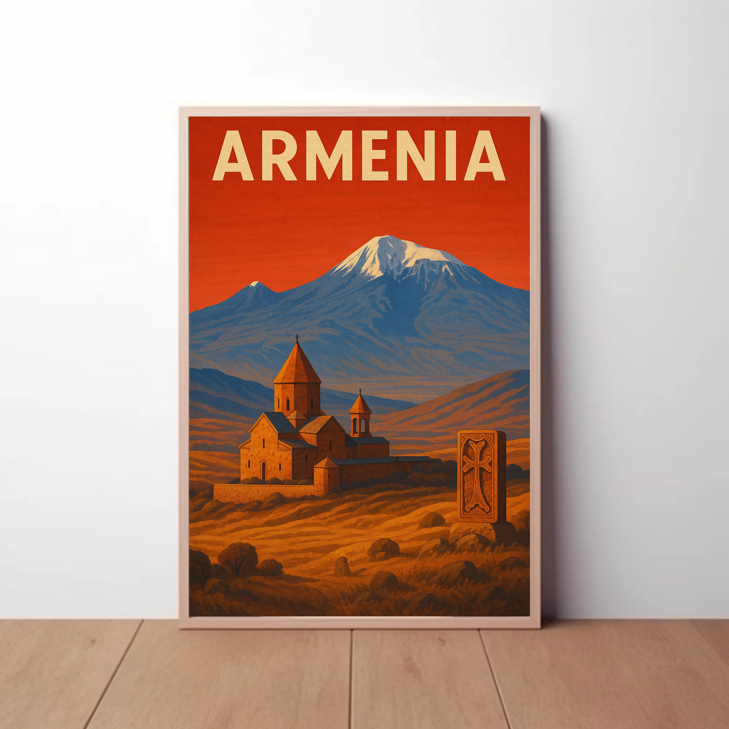 Armenia's Enchanting Heritage Vintage Travel Poster