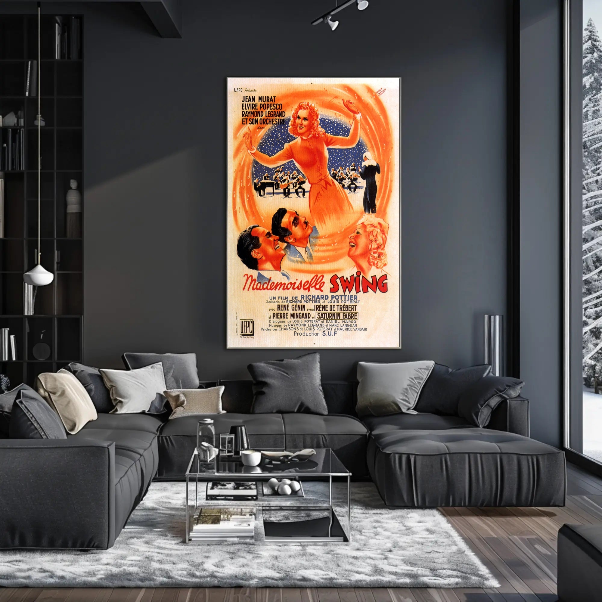 Mademoiselle Swing: Vibrant Dance-Inspired Music or Concert Poster