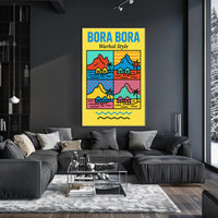 Bora Bora Pop Art Travel Poster