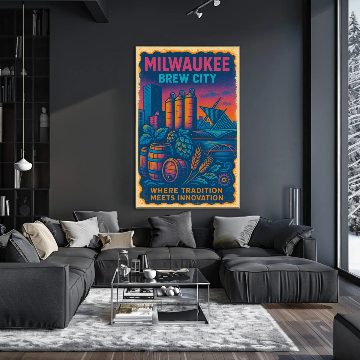 Milwaukee Brew City Poster