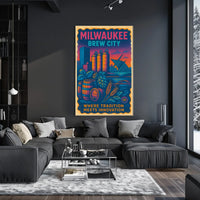 Milwaukee Brew City Poster